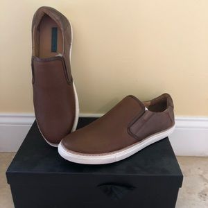 Men’s cognac slip on shoes